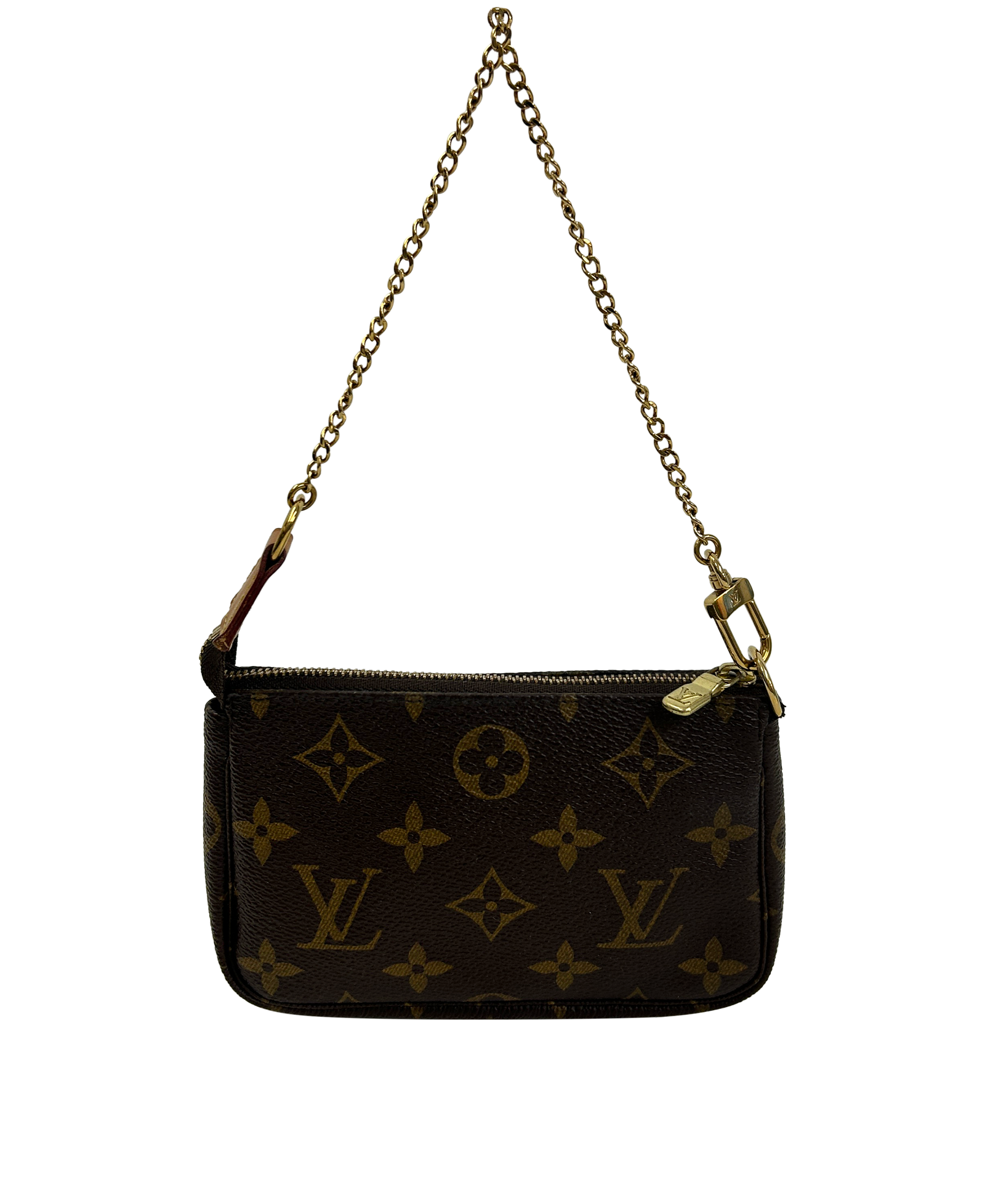 Pochette Mini Cadena, 450&euro;, Bolso, Marrón, Canvas - General, Vista trasera